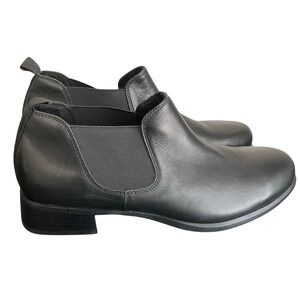 Munro Womens Black Leather Slip On Chelsea Ankle Boots Bootie Size 10 M